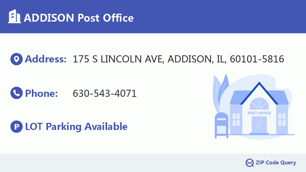Post Office:ADDISON