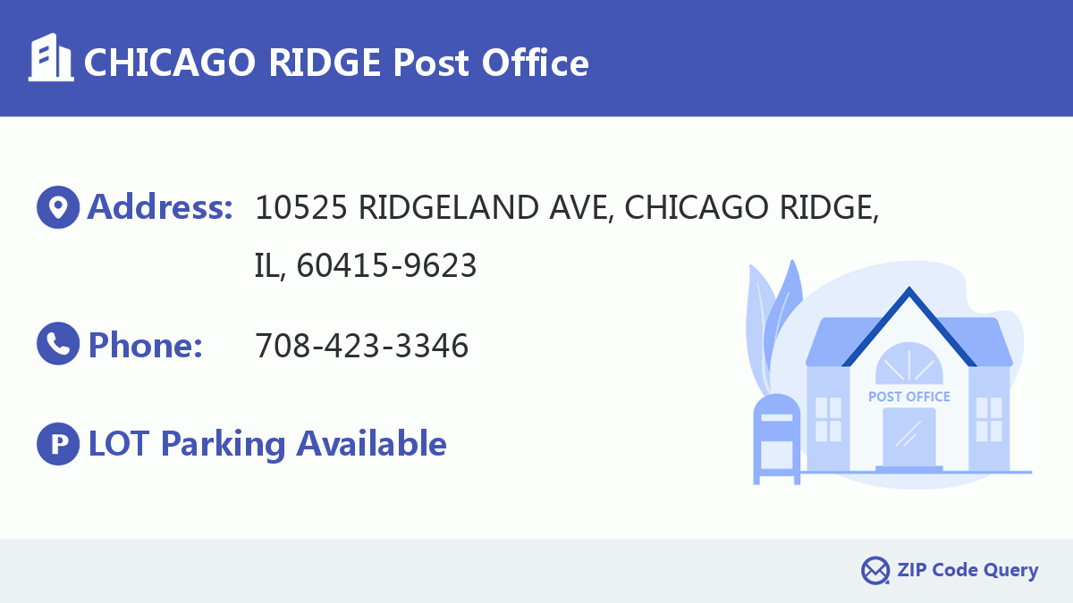 Post Office:CHICAGO RIDGE