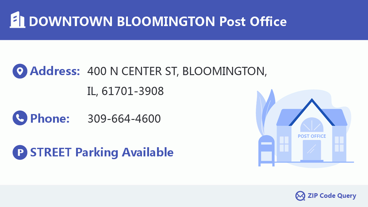 Post Office:DOWNTOWN BLOOMINGTON