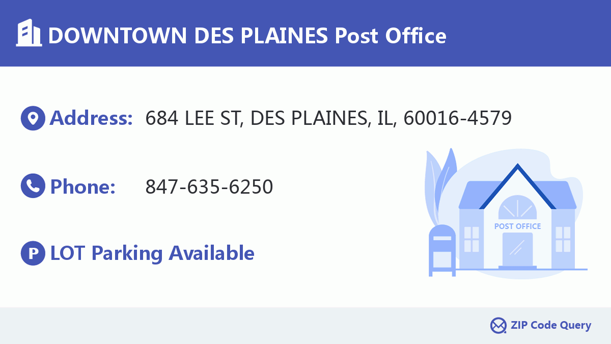 Post Office:DOWNTOWN DES PLAINES