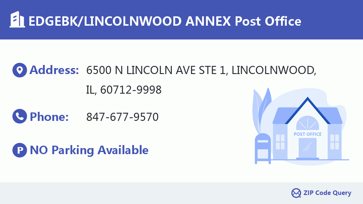Post Office:EDGEBK/LINCOLNWOOD ANNEX