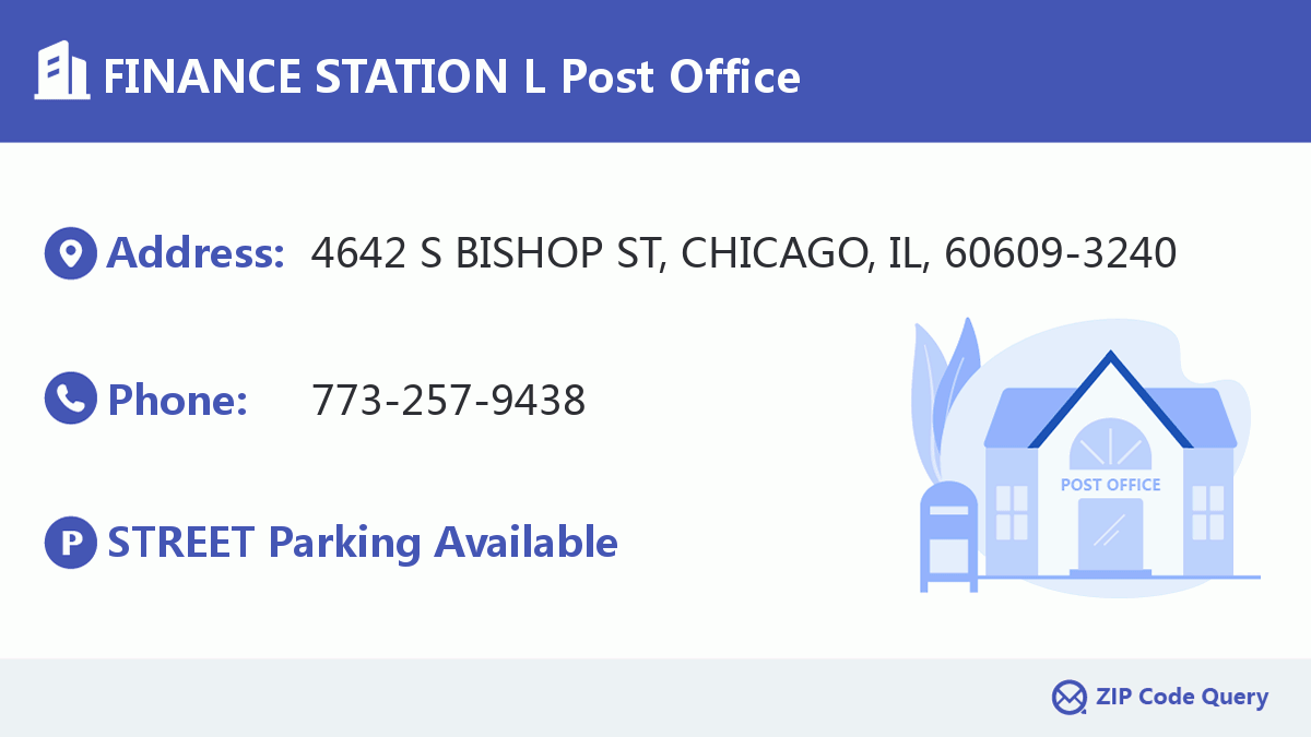 Post Office:FINANCE STATION L