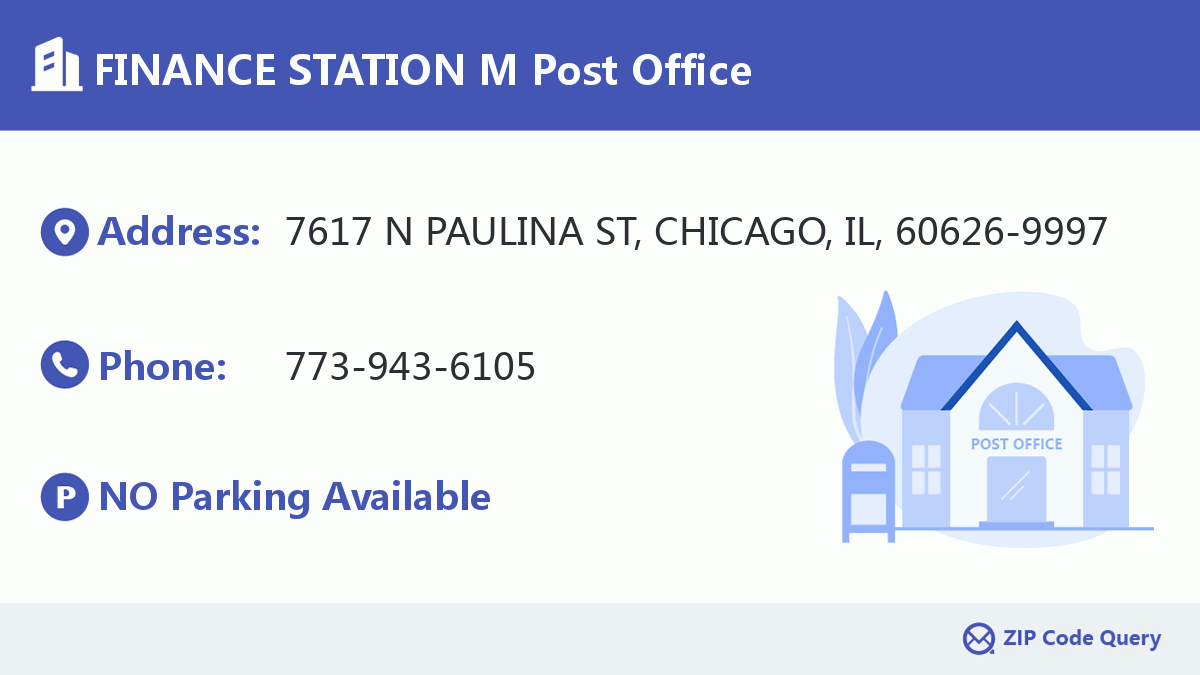 Post Office:FINANCE STATION M