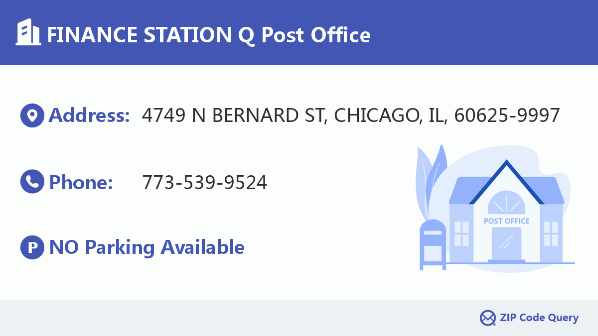 Post Office:FINANCE STATION Q