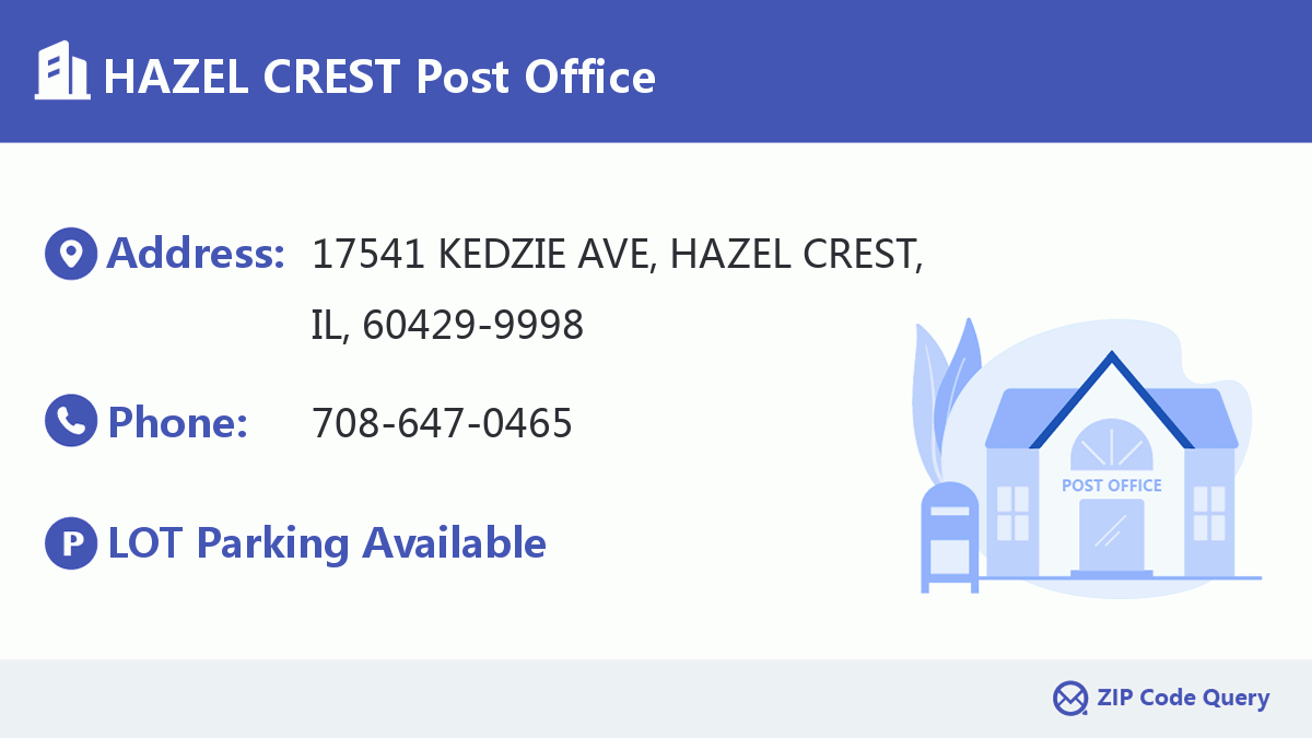 Post Office:HAZEL CREST