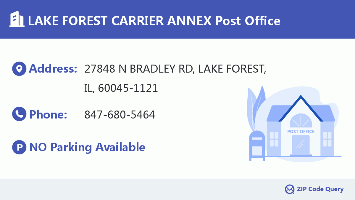 Post Office:LAKE FOREST CARRIER ANNEX