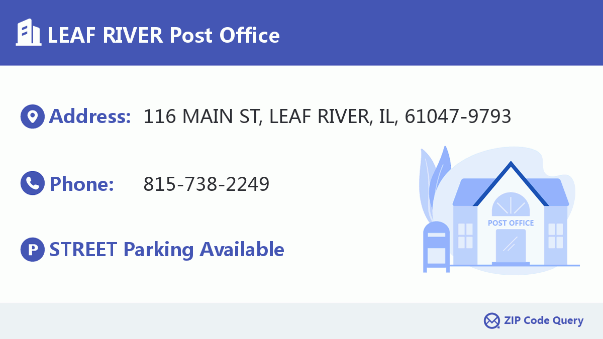 Post Office:LEAF RIVER