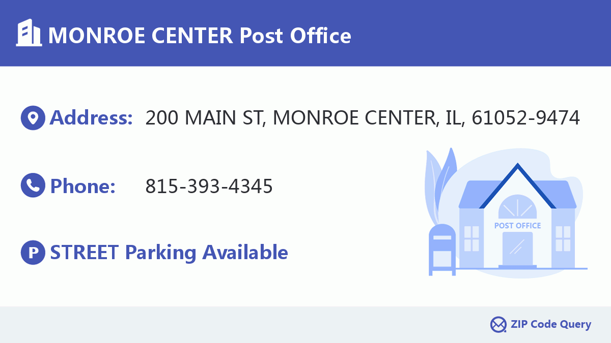 Post Office:MONROE CENTER