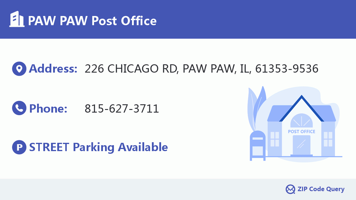 Post Office:PAW PAW