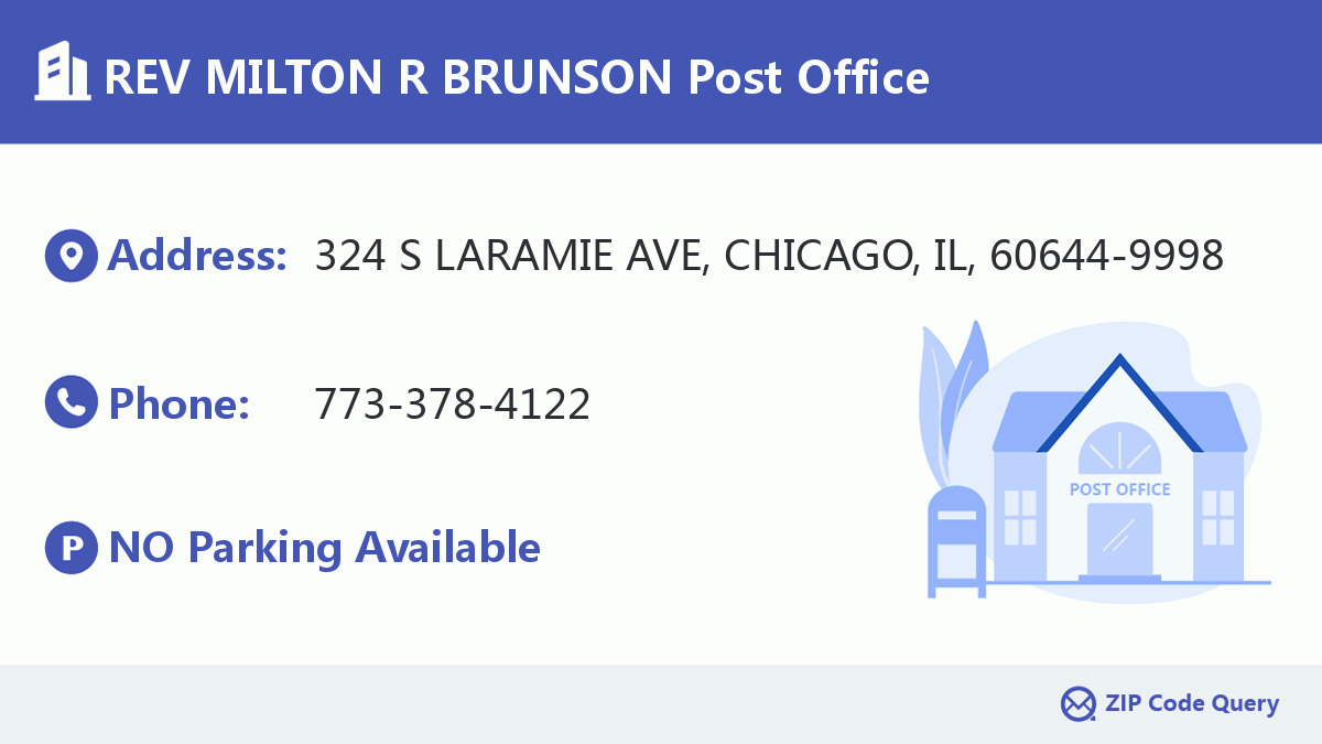 Post Office:REV MILTON R BRUNSON