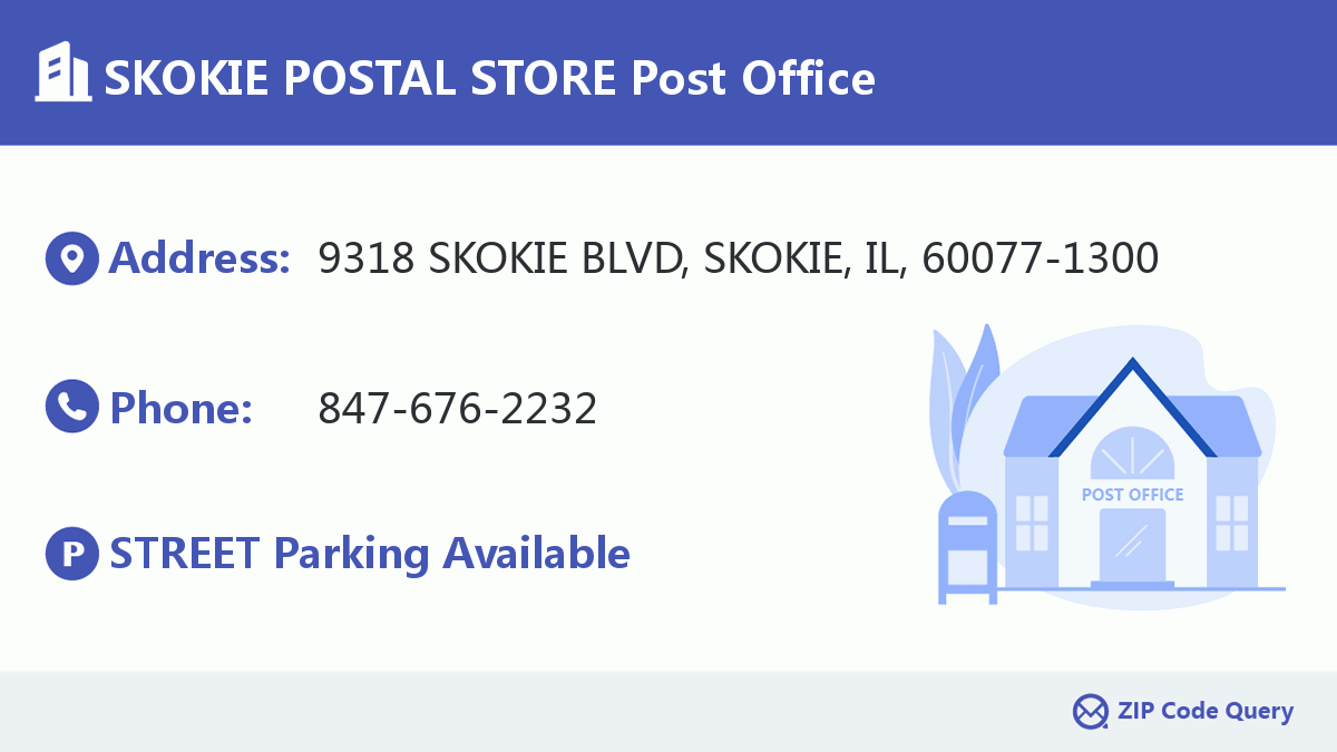 Post Office:SKOKIE POSTAL STORE