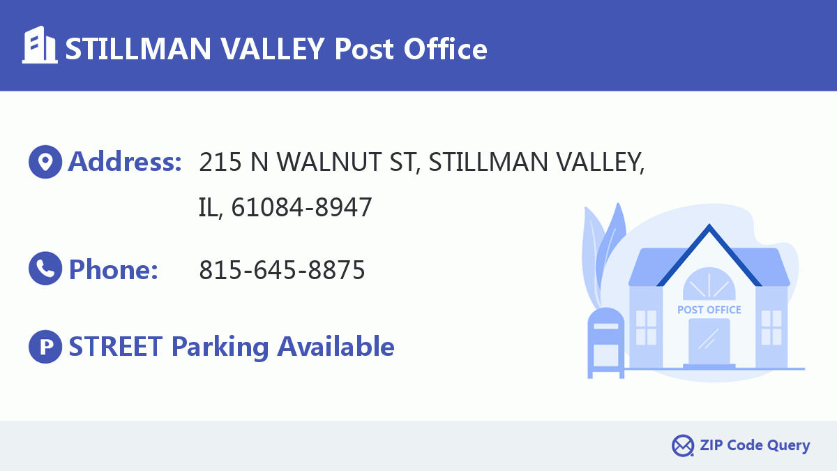 Post Office:STILLMAN VALLEY