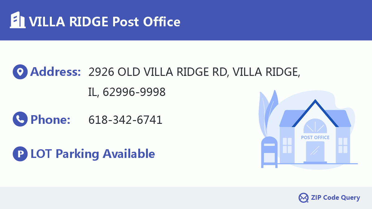 Post Office:VILLA RIDGE