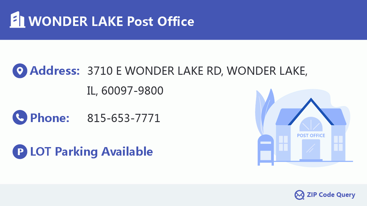 Post Office:WONDER LAKE